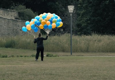 luftballons auf reisen