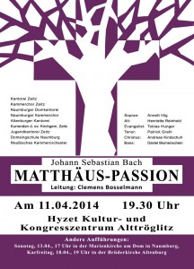 Plakat Matthäus-Passion (2)
